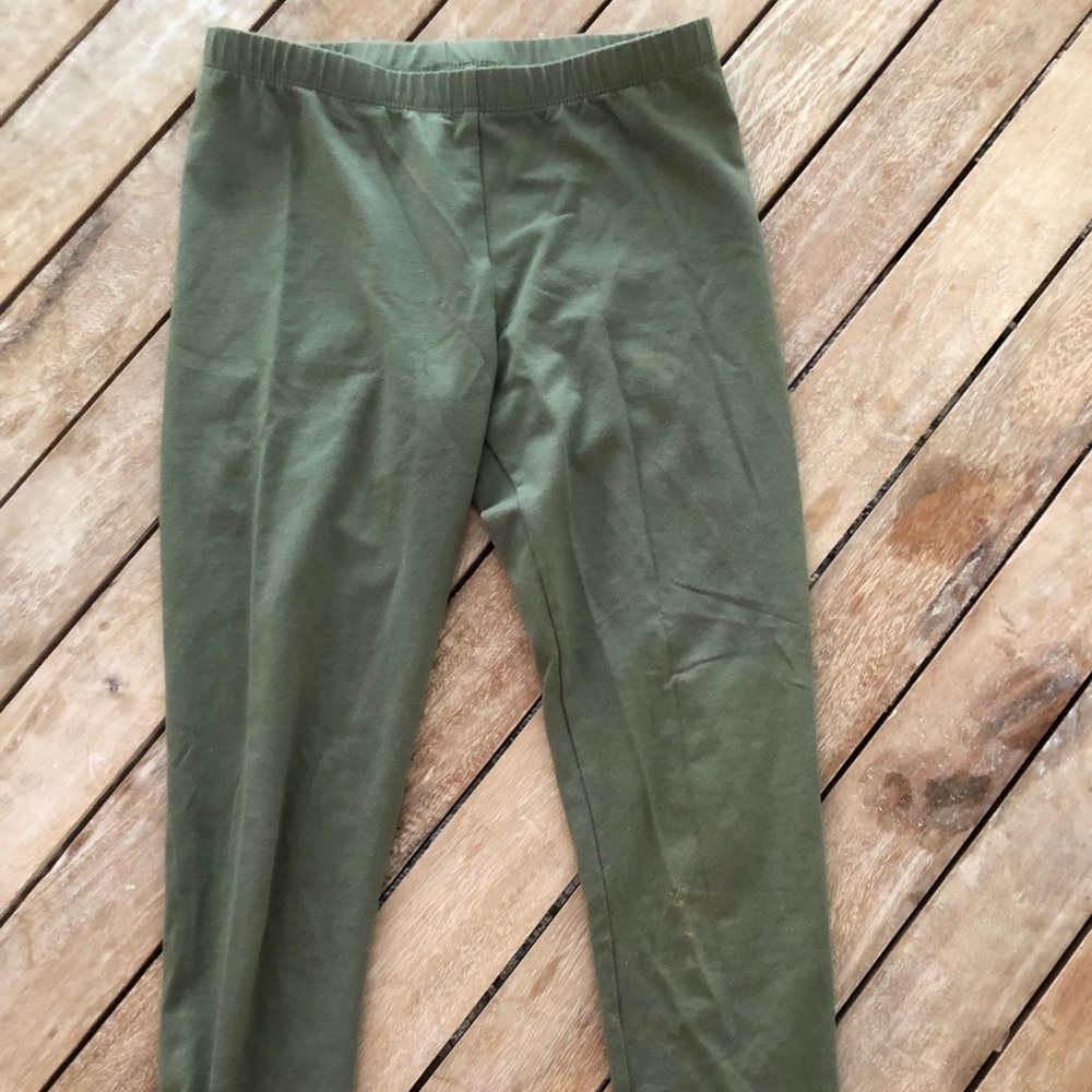 These are a pair of all of green leggings